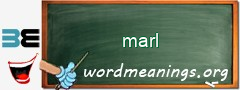 WordMeaning blackboard for marl